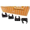 OBO 10x OBO Bettermann M25 Quick-Schellen | Fascetta di serraggio | Fascetta per tubo | anreihbar | nero profondo | 25 mm | 10 pezzi