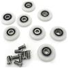 Lance Home 8pz Rotelle per Porta Doccia, Porta Scorrevole di Doccia, 19mm Rulli Doccia con vite M5