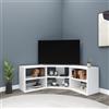 LBSIGN Mobile TV Ad Angolo Design Moderno Con Vani A Giorno Donna Bianco