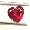 Naturale Mozambico Sangue Rosso Rubino Forma Cuore Loose Taglio Gemma 6x6 MM