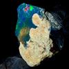 OPAL EMPIRE Black Opal Grezzo Etiopia, Gemma Naturale Fire Opal 8 Ct 21x15 mm
