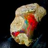 OPAL EMPIRE Opale Naturale Grezzo, Opale Nero, Opale di Fuoco Etiope Grezzo 10,5 Ct 18x12 mm