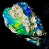OPAL EMPIRE Fire Opal Nero Naturale Grezzo Etiopia 8,60 Ct 22x11mm Pietra Opale