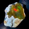 OPAL EMPIRE Gemma Opale Opal EMPIRE Grezza Etiopia Fire Opal Nera Naturale 16 Ct 20x15 mm