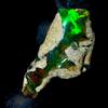 OPAL EMPIRE Opale Nero Grezzo Naturale Ethiopian Fire Opal Gemma 6.5 Ct 25x12 mm