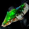 OPAL EMPIRE Opale Nero Naturale Grezzo, Opale Fire Grezzo Etiopia 13 Ct 32x14 mm