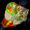 OPAL EMPIRE Opal rough , Naturale fire opal Crudo, Etiope Nero opal gemstone 10.5Ct 19x14 MM