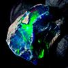 Opal Empire Opale Nero Grezzo Naturale Fire Ethiopian 9.5 Ct 14x14 mm