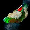 OPAL EMPIRE Natural Opal Nero, Opale Fire Etiope Grezzo 6,5 Ct 20x11mm