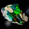 OPAL EMPIRE Opale Nero Fire Opal Grezzo Etiopia Pietra Naturale 11.50Ct 20x13mm