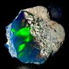 OPAL EMPIRE Ethiopian Opal Grezzo Nero Black Fire Opal Naturale 15.5 Ct 21x20 mm
