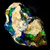 OPAL EMPIRE Opale Grezzo Opal Rough Etiopia Fire Opal Nero Naturale 8 Ct 20x13 mm