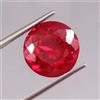 Chirag Gems Naturale 5.50 Carati Taglio Rotondo Sangue Red Birmano Rubino Certificato Loose