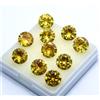 Naturale Giallo Zircone Taglio Rotondo 32 Pezzi 6 MM Cambodian Certificato Gemma