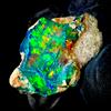 OPAL EMPIRE Fire Opal Etiopico Pietra Grezza Naturale Opale Nero 11.5 Ct 22x14 mm