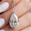 Sunlightjewels RARO ciondolo solitario con diamanti bianchi trattati certificati 22,35 ct, a...