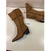 Yours Abbigliamento Camoscio Sintetico Marrone Western Stivali UK 5 Eee Fit (