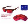 newpolar lenti di ricambio polarizzate newpolar per oakley due facce rosso rubino