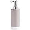 Gedy New Mizar Dosatore di Sapone, Ceramica, Beige, 6,4 x 6,4 x 19,2