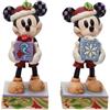Enesco Jim Shore Enesco 6013060 - Topolino di Babbo Natale con regalo, 15,6 cm
