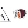 AUDIODESIGN PA MFA2 2X MIC A COLLO PER FISAMONICA CON ADATT. XLR +48V