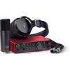 FOCUSRITE SCARLETT 2I2 STUDIO 4TH gen PACK SCHEDA AUDIO USB 2 IN / 2 OUT + MICROFONO + CUFFIA