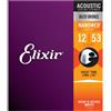 ELIXIR 11052 NANOWEB LIGHT MUTA PER CHITARRA ACUSTICA 12/53