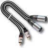 AUDIODESIGN VX211 1,5 CAVO AUDIO 2 XLR MASCHIO / 2 RCA MASCHIO DA 1,5mt