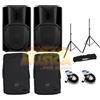 BUNDLE RCF ART 715A MK5 CON CVR ART725 CUSTODIE ORIGINALI FRE300KIT COPPIA STATIVI E BULK250LU10 CAVI XLR M/F DA 10 METRI