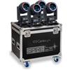 CENTOLIGHT SET 4 TESTE MOBILI BEAM LASER SPIRE LS2000 CON FLIGHT CASE
