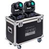 CENTOLIGHT SET 2 TESTE MOBILI LED BEAM CENTOLIGHT SPIRE L180 & FLIGHT CASE