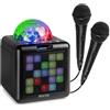 Fenton KAR15B Karaoke Sp.2Mic.BT.LED Batt Bl