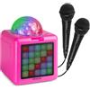 Fenton KAR15P Karaoke Sp.2Mic.BT.LED Batt Pnk