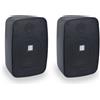 HELVIA COPPIA DIFFUSORI A PARETE IP-65 4" HELVIA LIVEO-420 PBK NERO