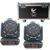 GOLDEN CENTURY MH63 TESTA MOBILE BEE EYES 19 X 15W RGBW IN BUNDLE 2 IN 1 FLIGHT CASE