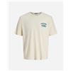 Jack & Jones Jorgairaut Back Printed M - T-shirt - Uomo - Color Mix