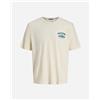 Jack & Jones Jorgairaut Back Printed M - T-shirt - Uomo - Color Mix