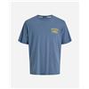 Jack & Jones Jorgairaut Back Printed M - T-shirt - Uomo - Color Mix