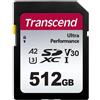 TRANSCEND SD-CARD 512 GB Transcend U3 U3 a 160/90 MB/S A2 Ultra Performance