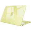 FINTIE Cover Compatibile con MacBook Neo 13 Pollici A3404 (A18 Pro Chip, 2026) -Ultra Sottile Trasparente Custodia Rigida Protettivo Guscio Rigido Case per MacBook Neo 13" (Y-Glittering Giallo agrume)