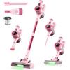 Dzaki Aspirapolvere Senza Fili, 45KPa 50Mins Scopa Elettrica Senza Fili con Autoportante, Display LED intelligente,Leggero aspirapolvere ricaricabile antigroviglio,Potente per Pavimenti/Tappeti/Peli Animali
