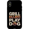Backyard Bbq Dog Lover Custodia per iPhone X/XS Grill Difficile Giocare Con Cane Backyard Barbecue Amante