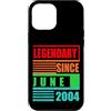 Lustige Geburtstagssprüche zum 22. B-Day Custodia per iPhone 12 Pro Max 22° compleanno leggendario dal giugno 2004 frase di compleanno