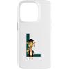 Timowo Studio Custodia per iPhone 14 Pro Giraffa Diploma Lettera L Alfabeto Animale