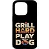 Backyard Bbq Dog Lover Custodia per iPhone 15 Pro Grill Difficile Giocare Con Cane Backyard Barbecue Amante