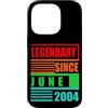 Lustige Geburtstagssprüche zum 22. B-Day Custodia per iPhone 14 Pro 22° compleanno leggendario dal giugno 2004 frase di compleanno