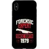 True Crime Merch for Investigative Crime Custodia per iPhone XS Max Esperto forense dalla nascita 1979 Compleanno a tema crimine vero