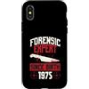 True Crime Merch for Investigative Crime Custodia per iPhone X/XS Esperto forense dalla nascita 1975 Compleanno a tema crimine vero