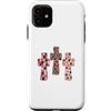 Trendy Grace Designs Custodia per iPhone 11 Carino Christian Coquette Croce Rosa Leopard Faith Design