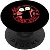 SilentPancake Purr Evil Devil Cat, motivo grunge e spettrale PopSockets PopGrip Adesivo